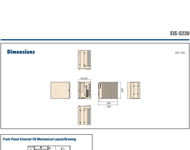 研華EIS-S230 研華 EIS-S230，邊緣計算系統(tǒng)服務器，支持Intel 第六代、第七代處理器，可選i3/i5/i7 Xeon CPU，DDR4 最高32GB，最多可支持4 x 2.5寸硬盤，具備豐富擴展接口 4 x LAN，4 x COM，8 x USB，2 x PCIE。產(chǎn)品生命周期長，穩(wěn)定可靠。