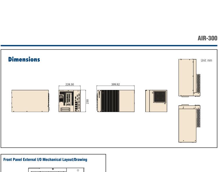 研華AIR-300 支持Intel Xeon / 6/7代Core?i3/i5/i7處理器，AI計算平臺，可擴展 PCIe x16 GPU全尺寸卡