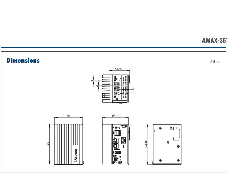 研華AMAX-357 超微型EtherCAT運(yùn)動(dòng)控制器，基于PC架構(gòu)開發(fā)，配置了Intel Atom處理器，具有64GB eMMC、2 x LAN、2 x USB和Slice IO擴(kuò)展
