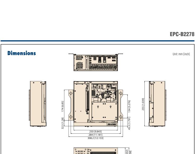 研華EPC-B2278 適配Intel 第12代 Core i 系列處理器，搭載Q670E芯片組。2U高度，精簡尺寸，性能強(qiáng)勁，是小尺寸高性能場景的理想解決方案。