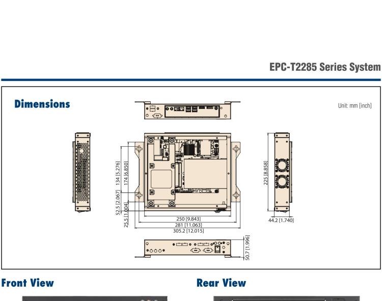 研華EPC-T2285 適配Intel? 第6/7代 Core? i 系列處理器，搭載H110芯片組。1U超薄高度，性能強(qiáng)勁。