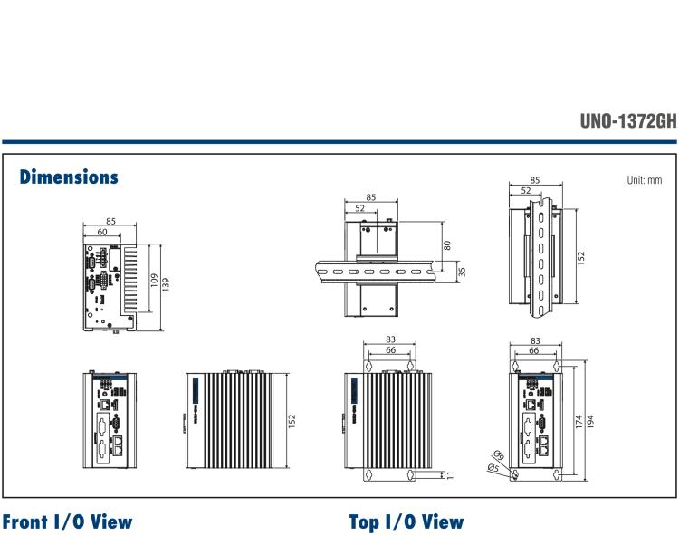 研華UNO-1372GH 通過Class I，Division 2認證的導軌安裝工業(yè)控制器，搭配英特爾?凌動?四核處理器
