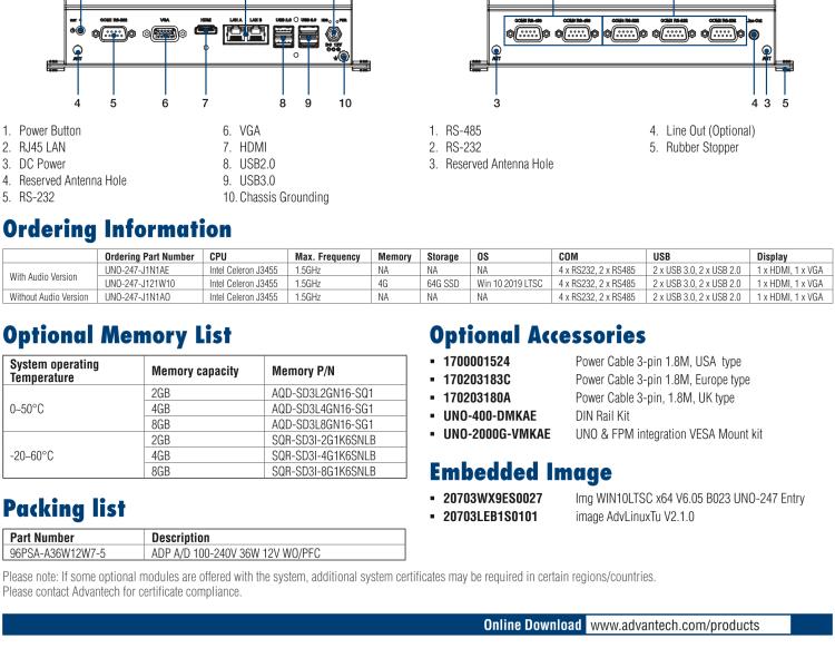 研華UNO-247 搭載 Intel? Celeron? J3455 的物聯(lián)網(wǎng)邊緣計算平臺