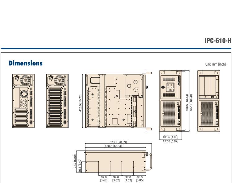 研華IPC-610-H 4U上架式機(jī)箱，支持LED指示 & 聲音警報(bào)通知