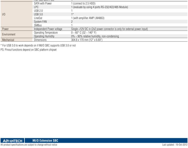 研華MIOe-DB5000 MIOe擴(kuò)展評(píng)估板，可用于MI/O 3.5寸和MI/O 2.5寸 系列單板電腦