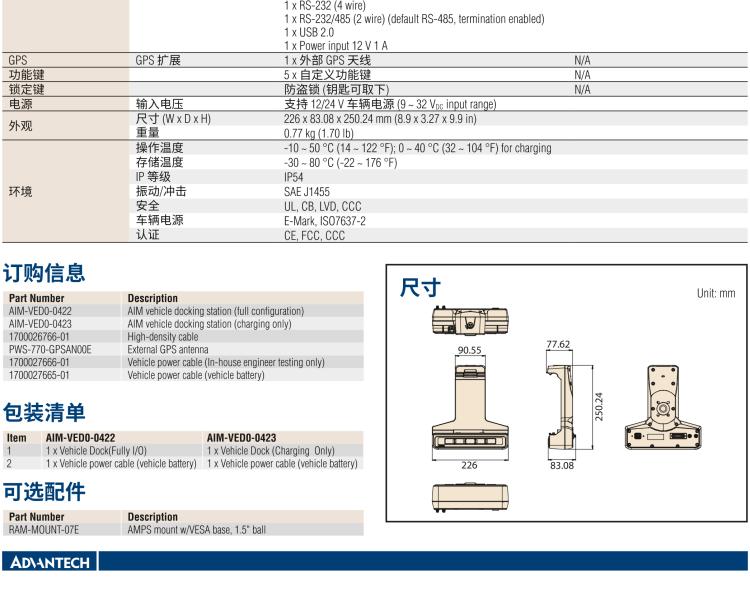 研華AIM-78H 10.1" 醫(yī)療平板電腦，搭載高通? 驍龍? 660 處理器, 安卓10