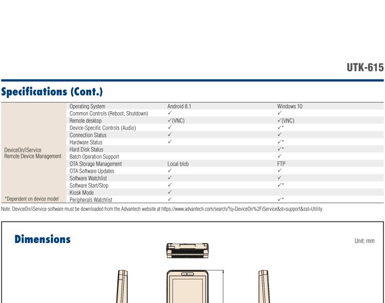 研華UTK-615 15.6" 迷你型自助服務終端，ARM Cortex-A17 RK3288